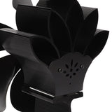 6 Blade Stove Eco Fan Black High Temperature Resistant Self Starting Energy Saving Heat Powered Fan for Home - Extra Image
