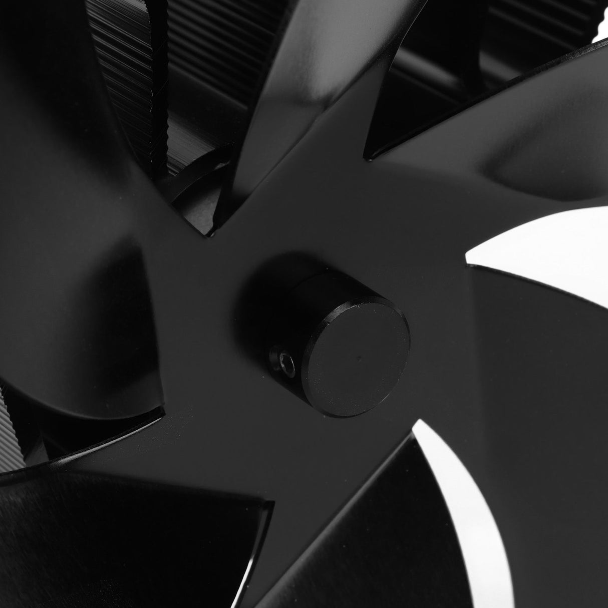 6 Blades Heat Powered Stove Fan Self Starting High Temperature Resistant Fireplace Fan LT385 4 Black 165mm Diameter