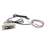 Electric Sofa Controller 5A 3 Buttons 5 Pin Straight Head USB Charging Port Lift Chairs Switch with LED Strip - Side View