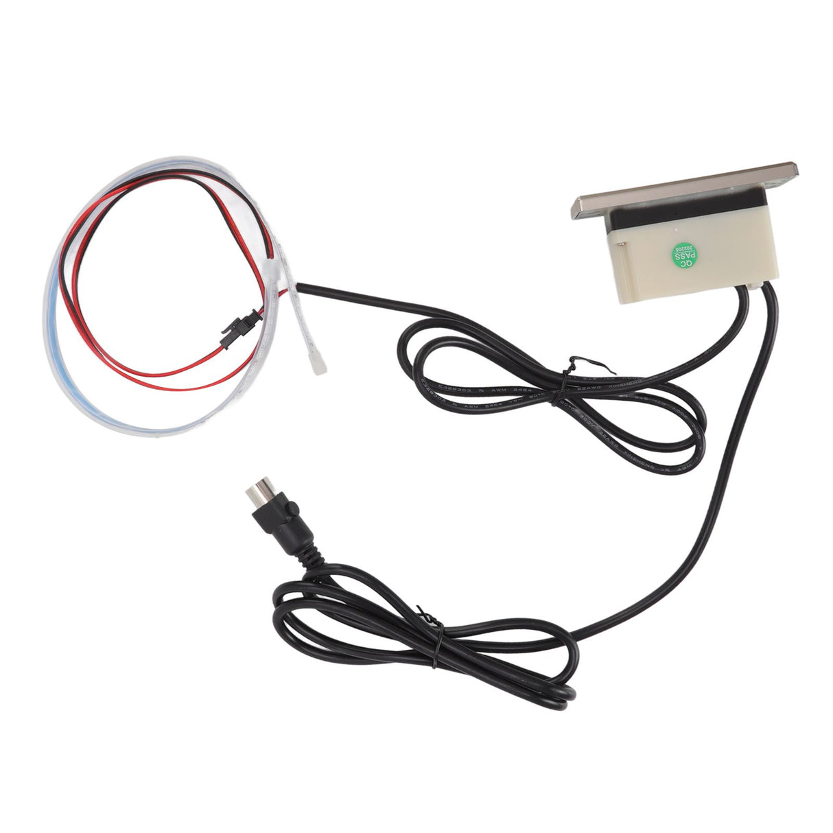 Electric Sofa Controller 5A 3 Buttons 5 Pin Straight Head USB Charging Port Lift Chairs Switch with LED Strip