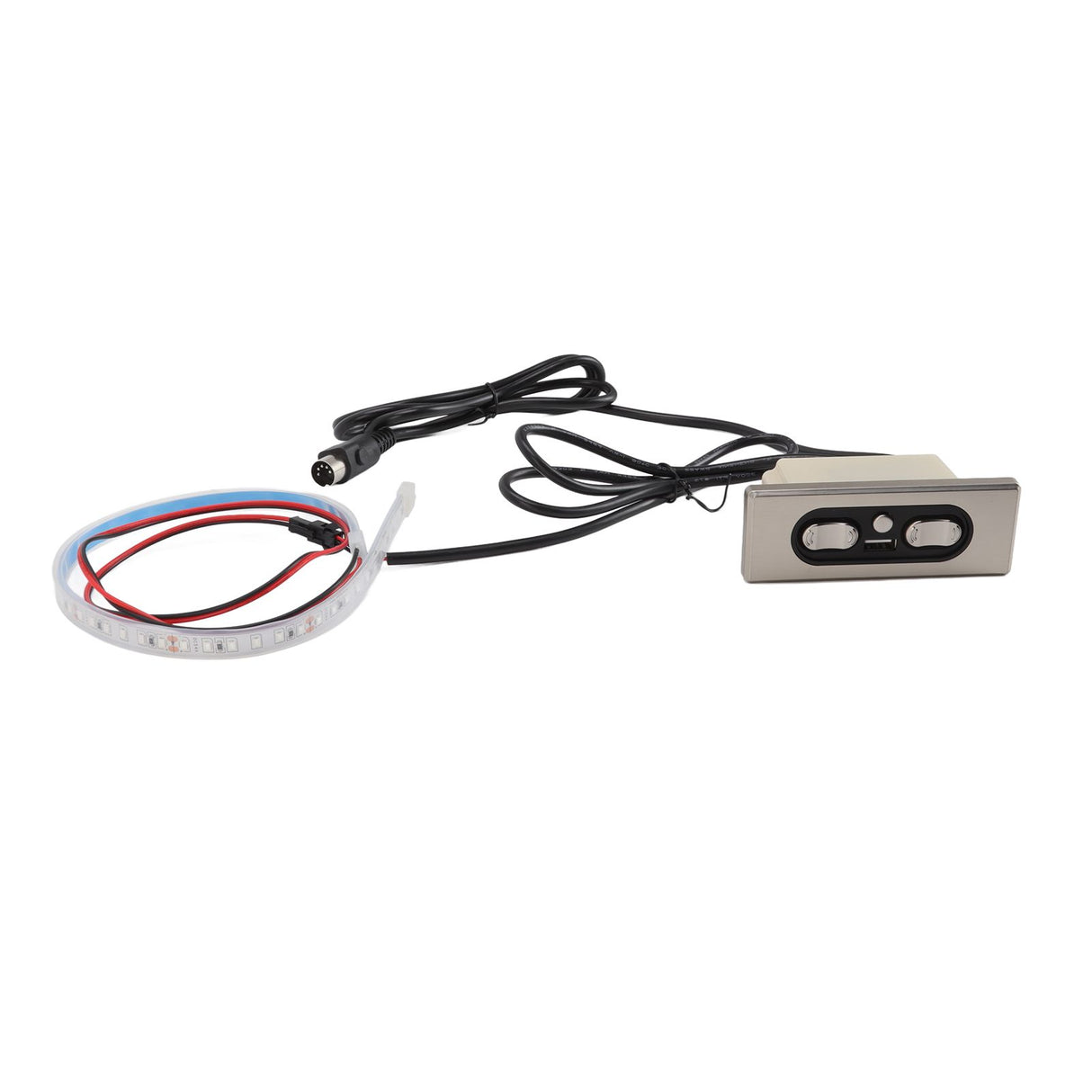 Electric Sofa Controller 5A 3 Buttons 5 Pin Straight Head USB Charging Port Lift Chairs Switch with LED Strip