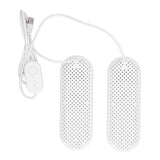 Household USB Shoe Dryer Student Dormitory Adult Deodorizing Boot Shoes Dryer with Timer White