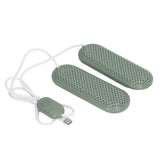 Household USB Shoe Dryer Student Dormitory Adult Deodorizing Boot Shoes Dryer with Timer OD Green