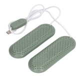 Household USB Shoe Dryer Student Dormitory Adult Deodorizing Boot Shoes Dryer with Timer OD Green