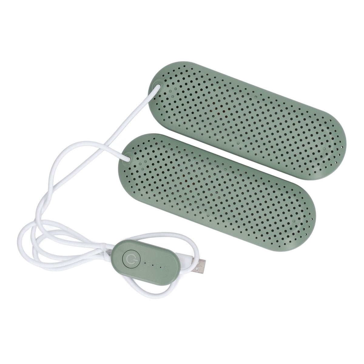 Household USB Shoe Dryer Student Dormitory Adult Deodorizing Boot Shoes Dryer with Timer OD Green