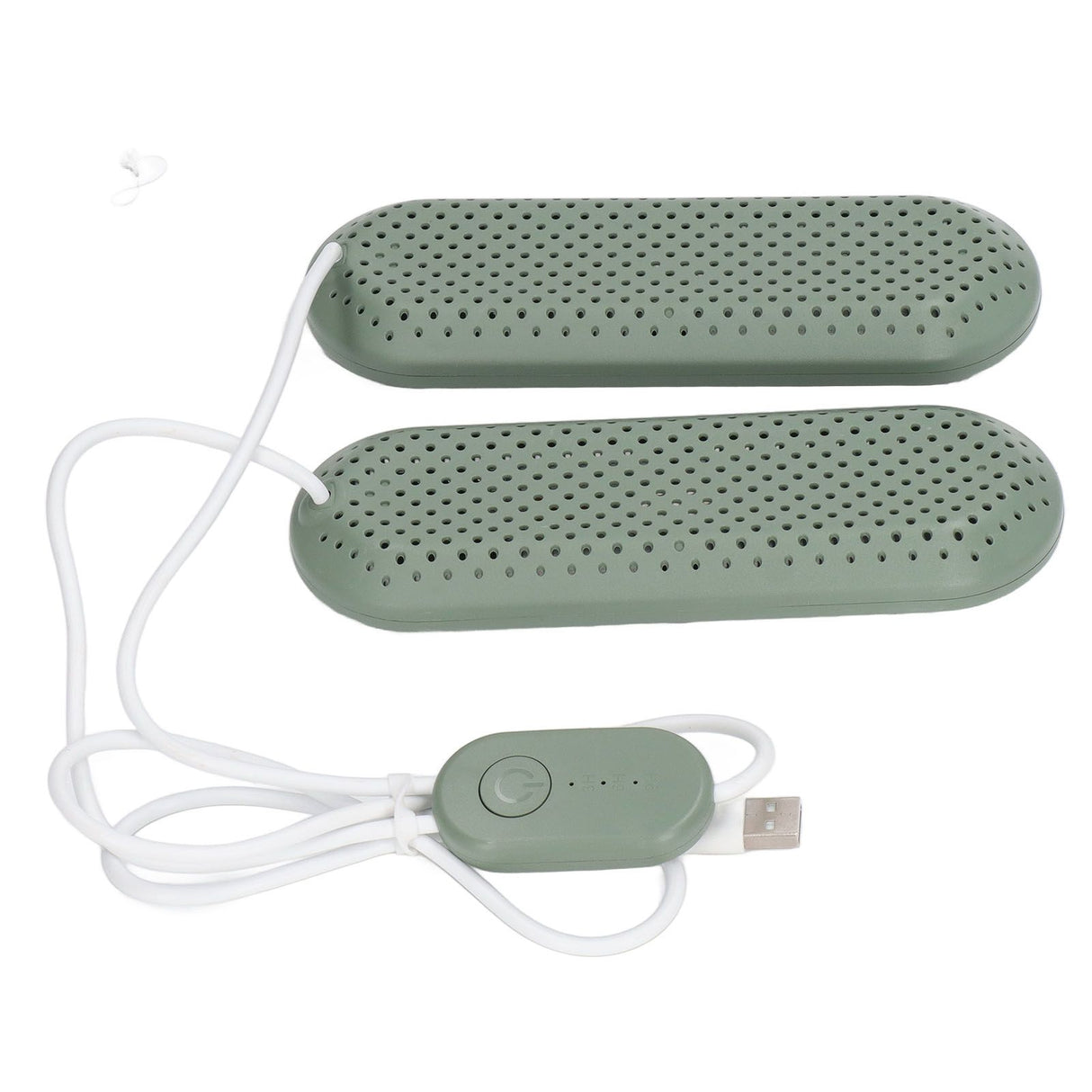 Household USB Shoe Dryer Student Dormitory Adult Deodorizing Boot Shoes Dryer with Timer OD Green
