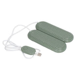 Household USB Shoe Dryer Student Dormitory Adult Deodorizing Boot Shoes Dryer with Timer OD Green