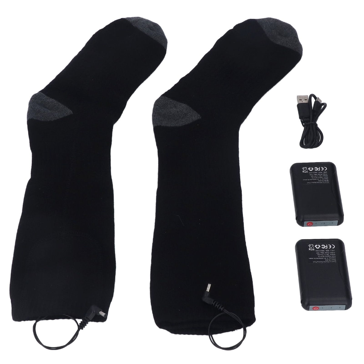 Heated Socks Warmer 3 Heating Level USB Charging Comfortable Washable for Men Women