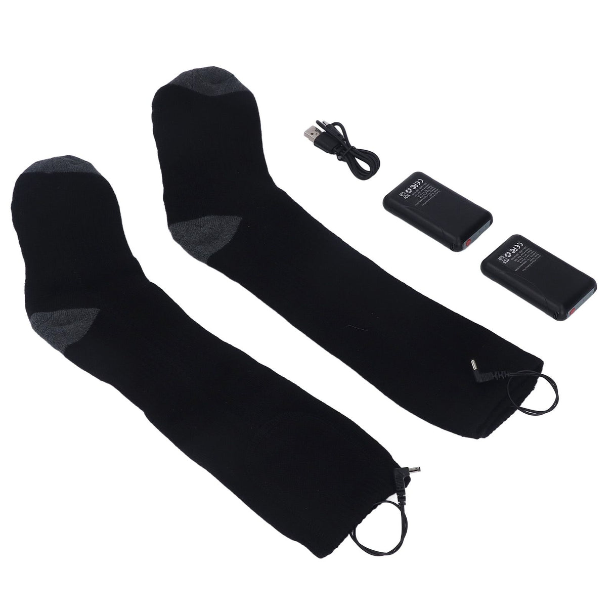 Heated Socks Warmer 3 Heating Level USB Charging Comfortable Washable for Men Women