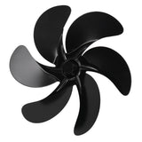 6 Blades Fireplace Fan Blade Replacement Universal Aluminum Alloy Fan Blade Stove Fan Accessories