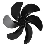 6 Blades Fireplace Fan Blade Replacement Universal Aluminum Alloy Fan Blade Stove Fan Accessories