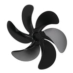 6 Blades Fireplace Fan Blade Replacement Universal Aluminum Alloy Fan Blade Stove Fan Accessories