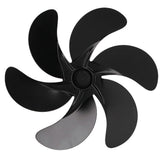 6 Blades Fireplace Fan Blade Replacement Universal Aluminum Alloy Fan Blade Stove Fan Accessories