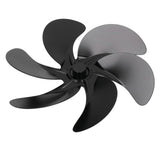 6 Blades Fireplace Fan Blade Replacement Universal Aluminum Alloy Fan Blade Stove Fan Accessories