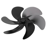6 Blades Fireplace Fan Blade Replacement Universal Aluminum Alloy Fan Blade Stove Fan Accessories