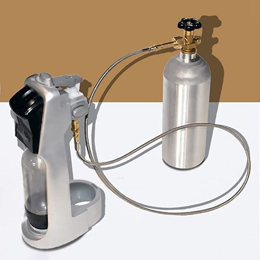CO2 Adapter for Soda Water for DUO for Terra for Art Soda Maker CO2 Cylinder Silver Male Adapter