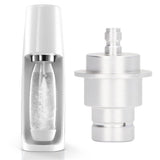 CO2 Adapter for Soda Water for DUO for Terra for Art Soda Maker CO2 Cylinder Silver Male Adapter - Extra Image