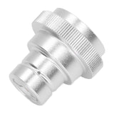 Soda Water Adapter for DUO for Terra for Art Gas Cylinder Inflation Quick Release Conversion Head Silver - Top-Down View