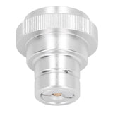 Soda Water Adapter for DUO for Terra for Art Gas Cylinder Inflation Quick Release Conversion Head Silver - Rear View