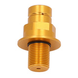 CO2 Adapater Copper Soda Machine Connector Adapter for Terra for Art Quick Connect Machines Gold M18x1.5 - Front View