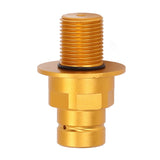 CO2 Adapater Copper Soda Machine Connector Adapter for Terra for Art Quick Connect Machines Gold M18x1.5 - Rear View