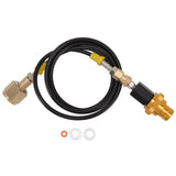 Soda Machine Adapter Hose Kit 1.5m Black Soda Adapter Hose with Gold Quick Adapter CO2 Tank Refill Adapter W21.8 14