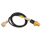 Soda Machine Adapter Hose Kit 1.5m Black Soda Adapter Hose with Gold Quick Adapter CO2 Tank Refill Adapter W21.8 14