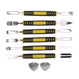 6Pcs Spudger Opening Pry Tool ABS Handle Alloy Steel Bar for Electronic Maintenance