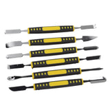 6Pcs Spudger Opening Pry Tool ABS Handle Alloy Steel Bar for Electronic Maintenance - Rear View