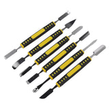 6Pcs Spudger Opening Pry Tool ABS Handle Alloy Steel Bar for Electronic Maintenance - Close-Up Angle