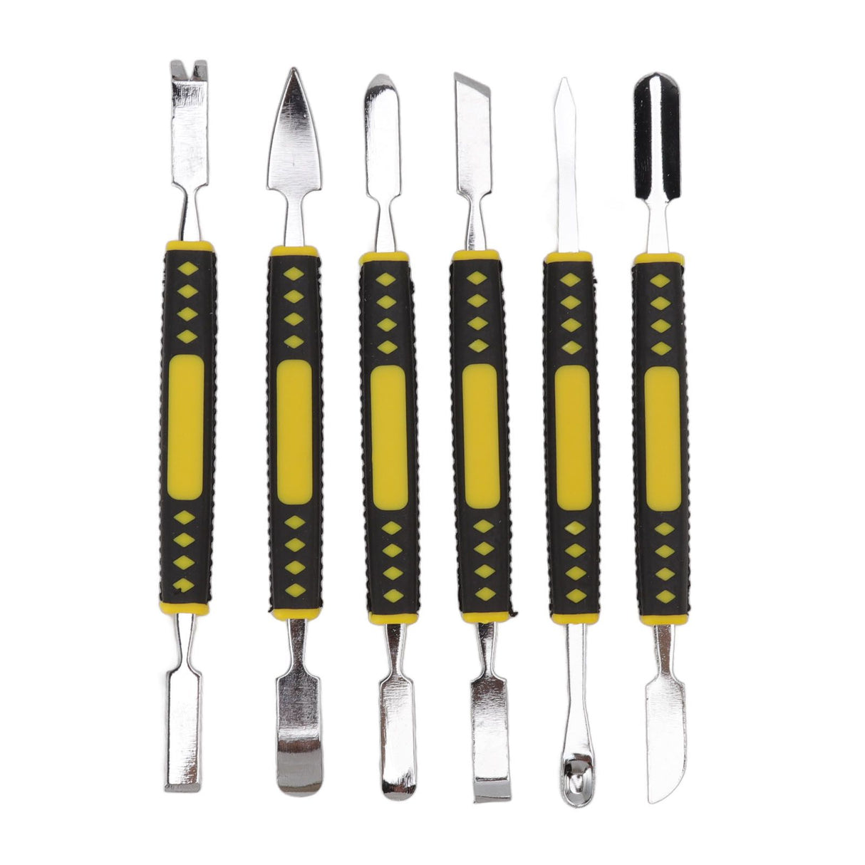 6Pcs Spudger Opening Pry Tool ABS Handle Alloy Steel Bar for Electronic Maintenance