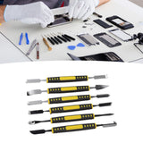 6Pcs Spudger Opening Pry Tool ABS Handle Alloy Steel Bar for Electronic Maintenance