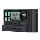 Solar Charge Controller Dual USB Automatic Identification PWM PV Panel Charger for Industry 5V 100A - Close-Up Angle