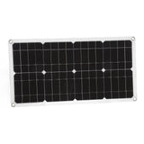 35W Solar Panel Portable USB Solar Panel Charger with Lightweight Thin Design for Vehicles Boats - Front View