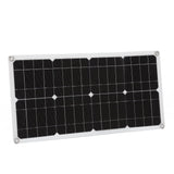 35W Solar Panel Portable USB Solar Panel Charger with Lightweight Thin Design for Vehicles Boats - Side View