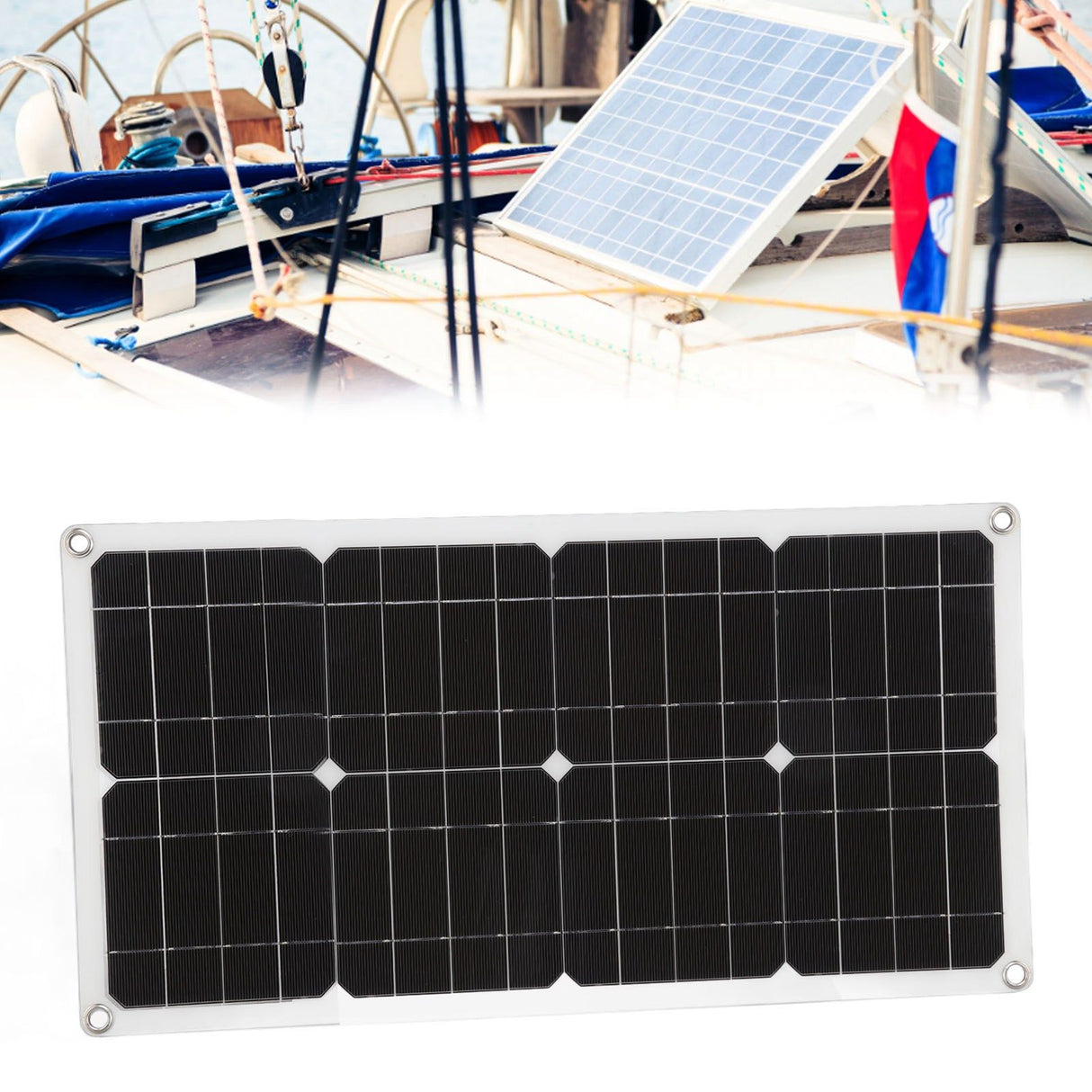 35W Solar Panel Portable USB Solar Panel Charger with Lightweight Thin Design for Vehicles Boats