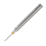Wireless Charging Welding Pen Rechargeable Soldering Iron Tip Tool with 510 Interface Silver - Low Angle