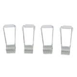 4 PCS 2CM Spring Hinge Door Closer Self Closing Spring Butt Hinge Pins Door Latch Accessories - 45-Degree Angle