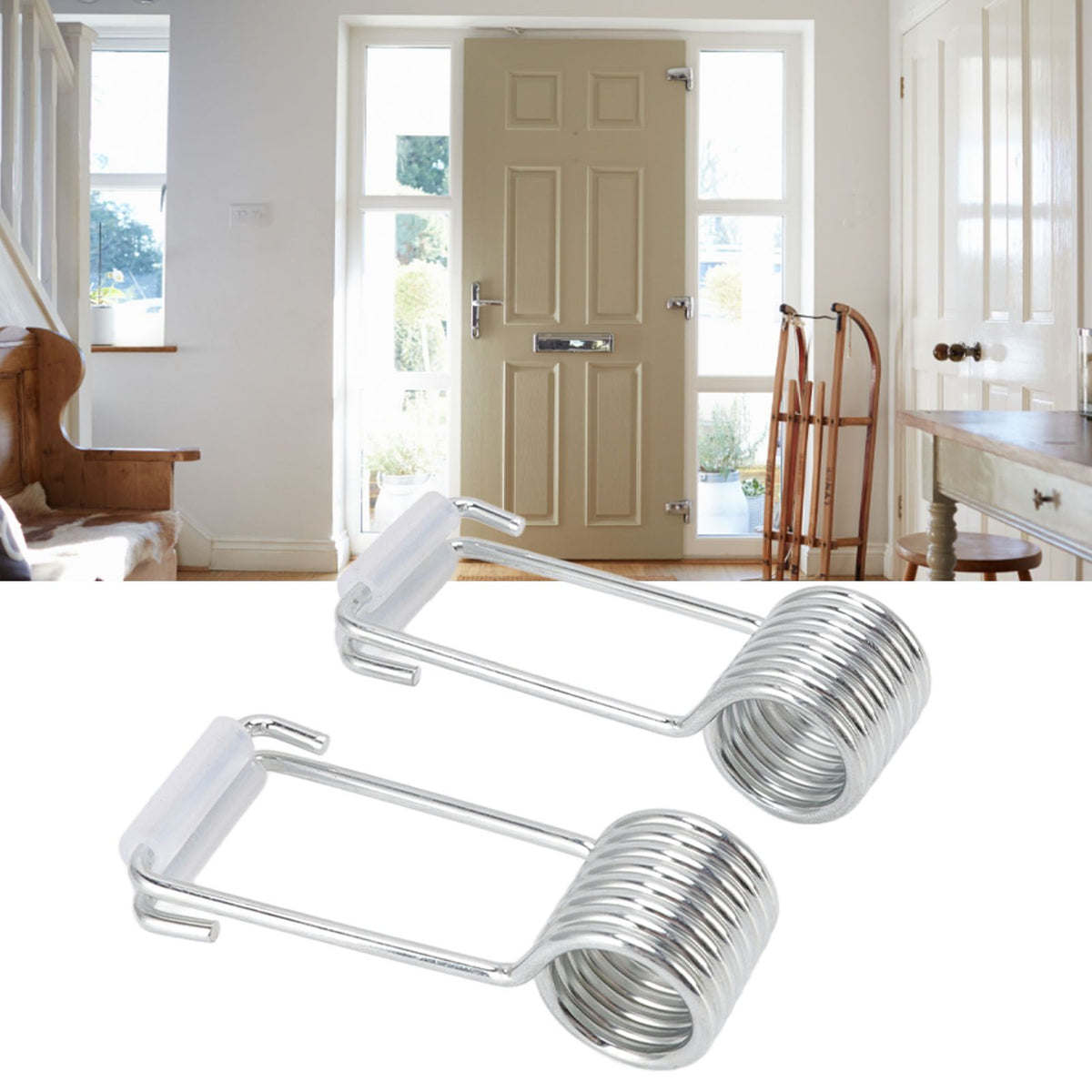 4 PCS 2CM Spring Hinge Door Closer Self Closing Spring Butt Hinge Pins Door Latch Accessories