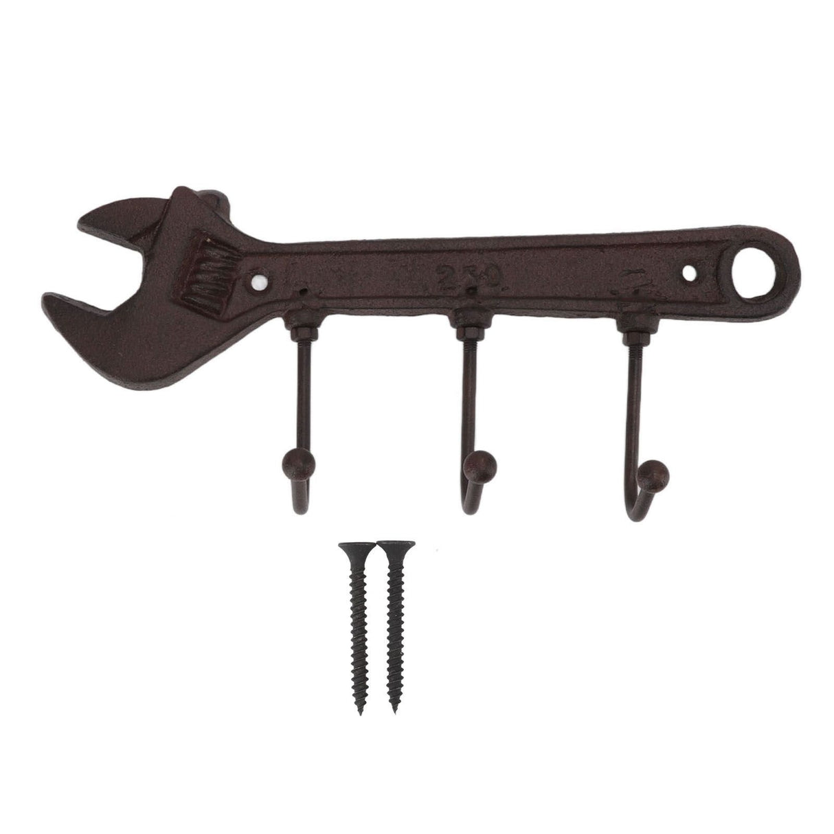 Industrial Style Hook Innovative Wall Decorative Cast Iron Hooks Clothes Hanger Pendant for Bar Entryway Wrench Shape 24x10.5x4.5cm
