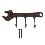 Industrial Style Hook Innovative Wall Decorative Cast Iron Hooks Clothes Hanger Pendant for Bar Entryway Wrench Shape 24x10.5x4.5cm