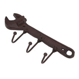 Industrial Style Hook Innovative Wall Decorative Cast Iron Hooks Clothes Hanger Pendant for Bar Entryway Wrench Shape 24x10.5x4.5cm - Side View