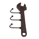 Industrial Style Hook Innovative Wall Decorative Cast Iron Hooks Clothes Hanger Pendant for Bar Entryway Wrench Shape 24x10.5x4.5cm