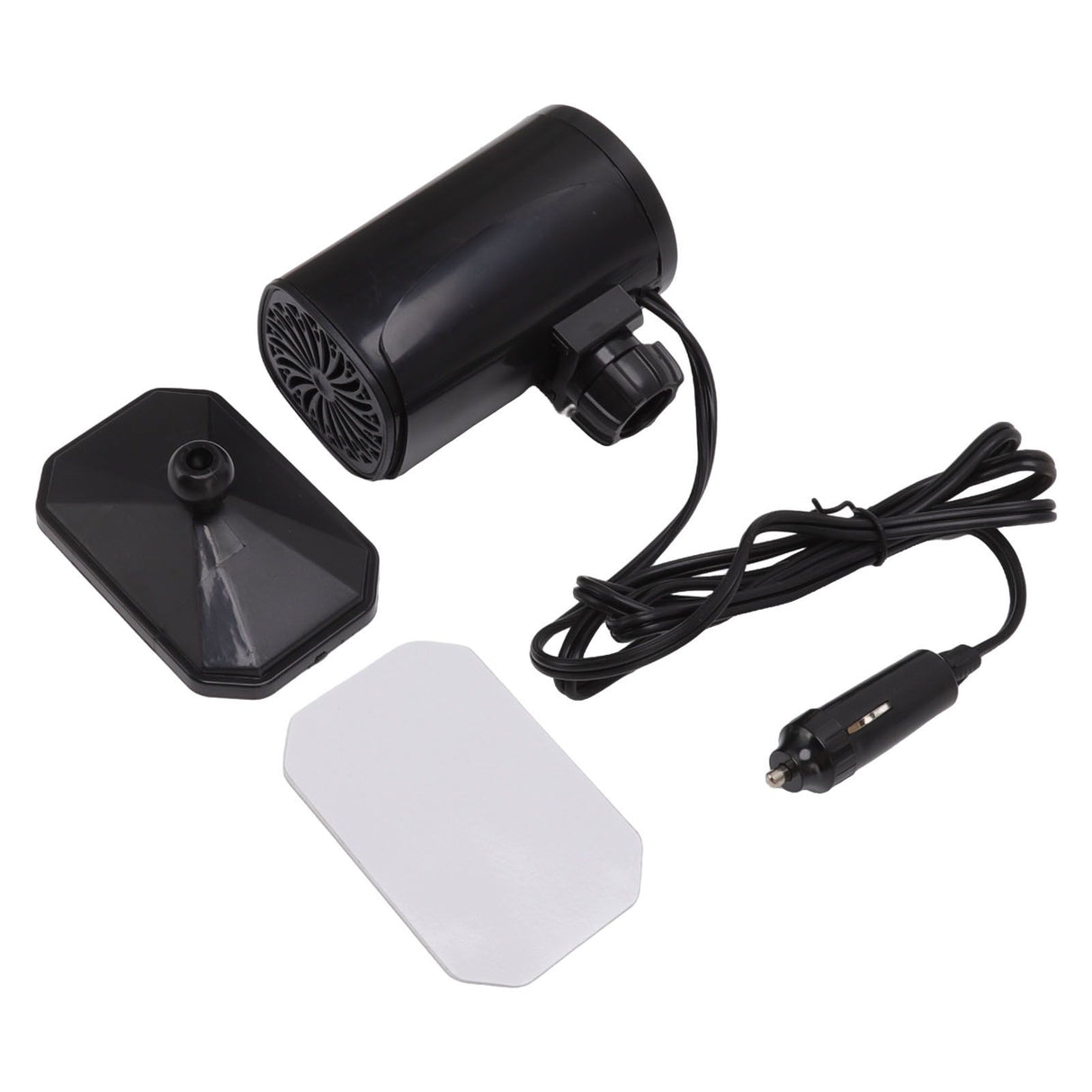 Car Heater Fan 2 in 1 Cooling Heating Car Fan Portable Windshield Defroster Defogger Black 12V