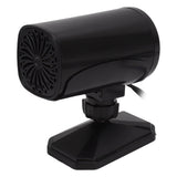 Car Heater Fan 2 in 1 Cooling Heating Car Fan Portable Windshield Defroster Defogger Black 12V
