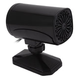 Car Heater Fan 2 in 1 Cooling Heating Car Fan Portable Windshield Defroster Defogger Black 12V - Close-Up Angle
