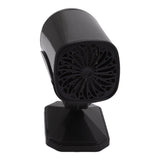 Car Heater Fan 2 in 1 Cooling Heating Car Fan Portable Windshield Defroster Defogger Black 12V