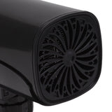 Car Heater Fan 2 in 1 Cooling Heating Car Fan Portable Windshield Defroster Defogger Black 12V