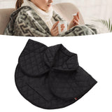 Shoulder Heating Pad Cold Proof Polyester Fiber USB Power Supply Unisex Electric Heated Shawl for Winter Black