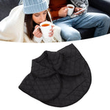 Shoulder Heating Pad Cold Proof Polyester Fiber USB Power Supply Unisex Electric Heated Shawl for Winter Black